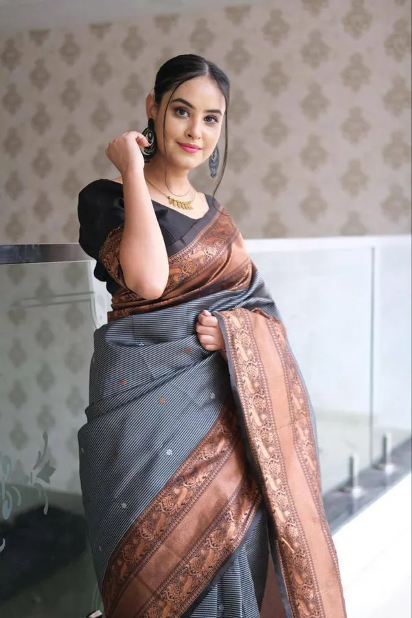 Grey_Woven_Banarasi_Jacquard_Saree_(Grey)